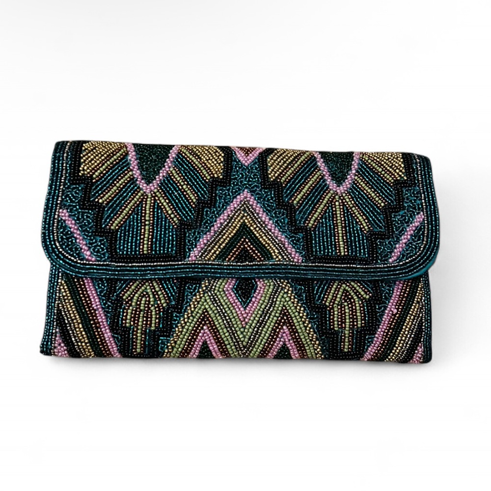 Anthropologie beaded clutch